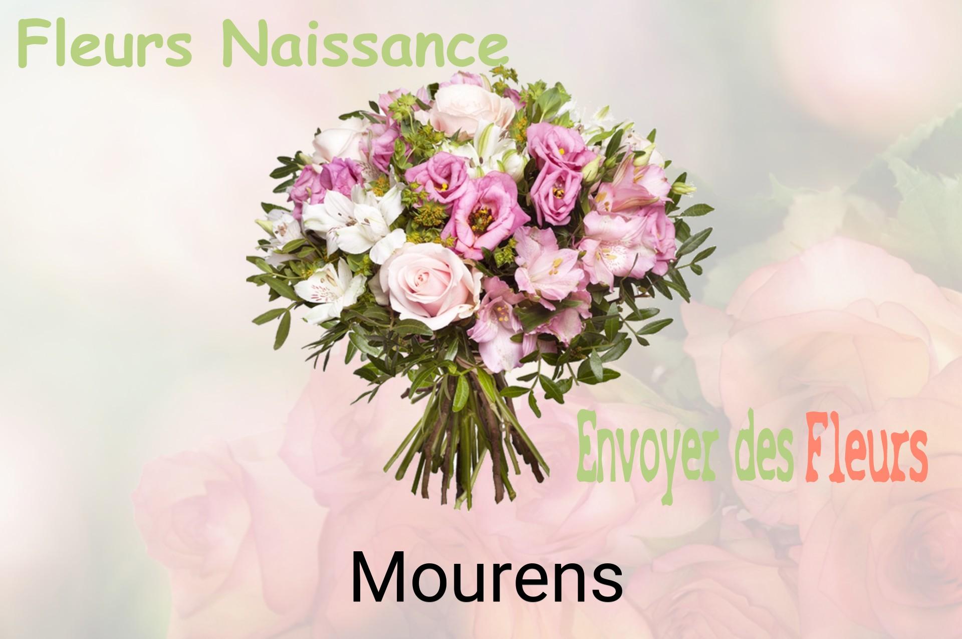 Bouquet de fleurs de naissance livré à Mourens